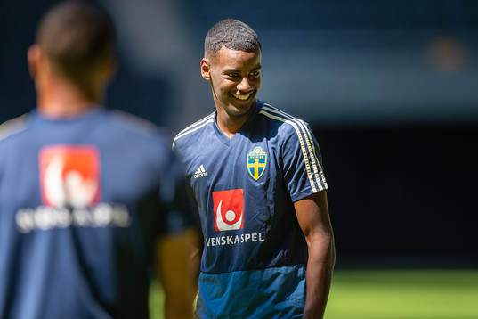 Alexander Isak of the Swedish national football team