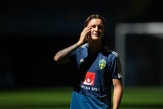 Kristoffer Olsson of the Swedish national football team