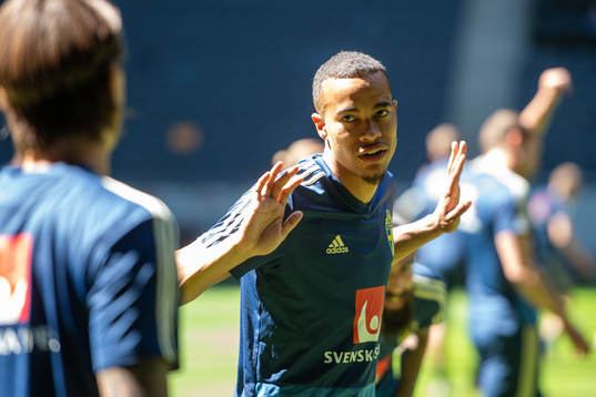 Robin Quaison of the Swedish national football team