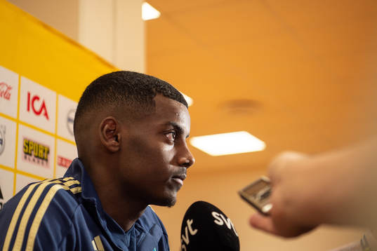 Alexander Isak of the Swedish national football team