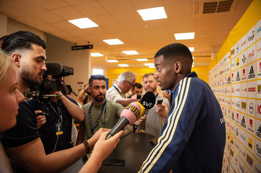 Alexander Isak of the Swedish national football team