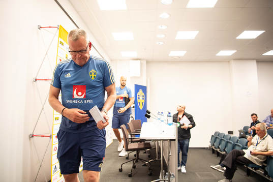 Head coach Janne Andersson of the Swedish national football