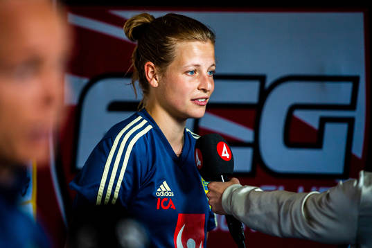 Anna Anvegård of Swedish national women football team