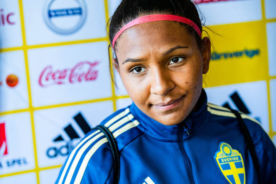 Madelen Janogy of Swedish national women football team