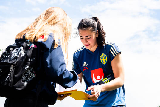 Goalkeeper Zecira Musovic of Swedish national women