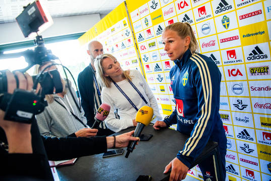 Jonna Andersson of Swedish national women football team