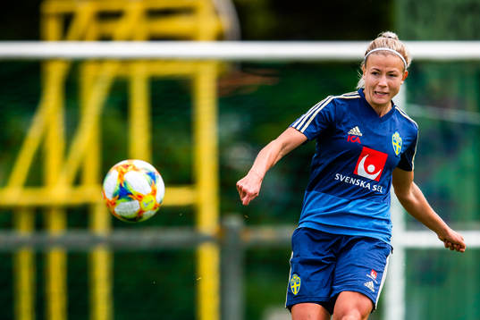 Hanna Glas of Swedish national women football team