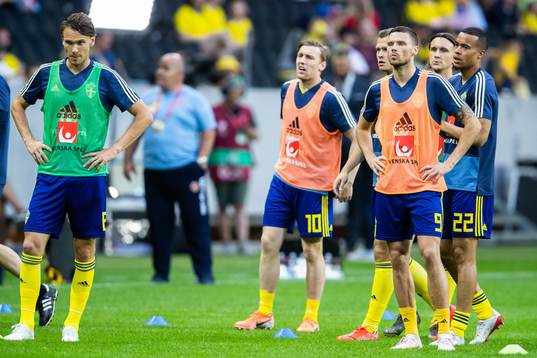 Albin Ekdal, Emil Forsberg, Marcus Berg and Robin Quaison