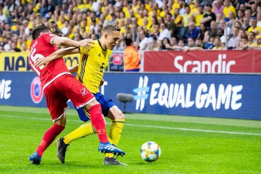 Ryan Fenech of Malta and Ludwig Augustinsson of Sweden
