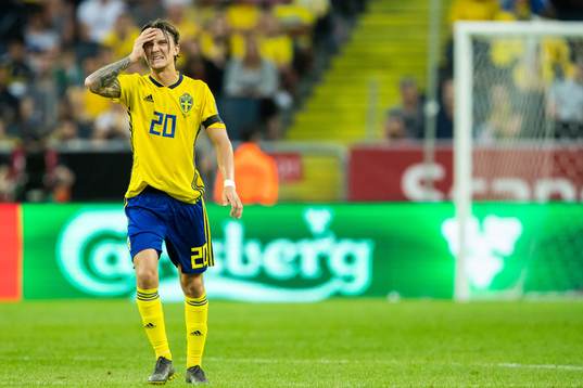 Kristoffer Olsson of Sweden looks dejected