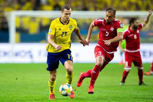 Viktor Claesson of Sweden and Ferdinando Apap of Malta