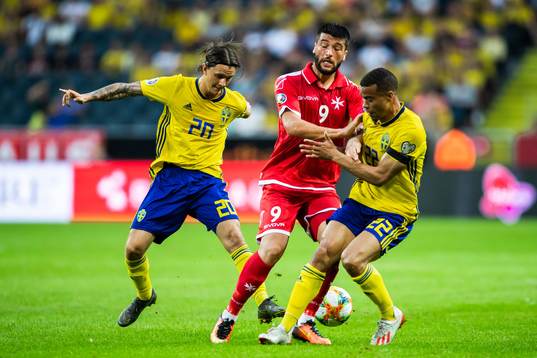 Zach Muscat of Malta against Kristoffer Olsson and Robin