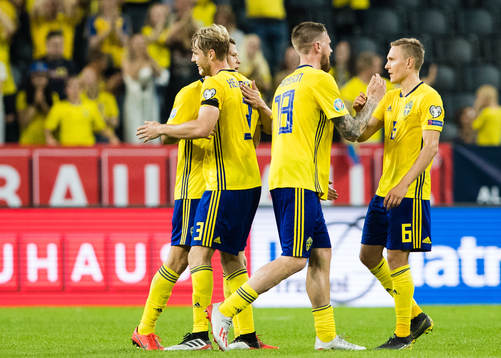 Viktor Claesson, Filip Helander, Pontus Jansson and Ludwig