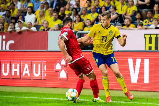 Viktor Claesson of Sweden and Andrei Agius of Malta