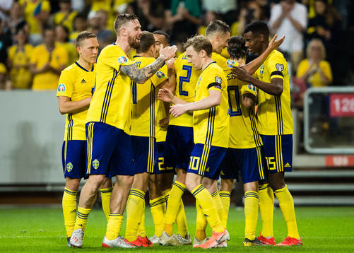 Ludwig Augustinsson, Pontus Jansson, Emil Forsberg, Mikael