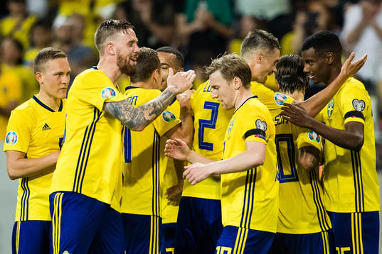 Ludwig Augustinsson, Pontus Jansson, Emil Forsberg, Mikael