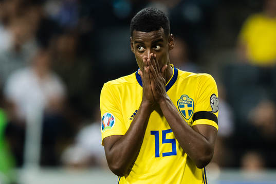 Alexander Isak of Sweden