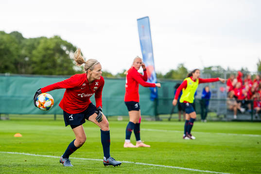 Goalkeeper Ingrid Hjelmseth of Norway