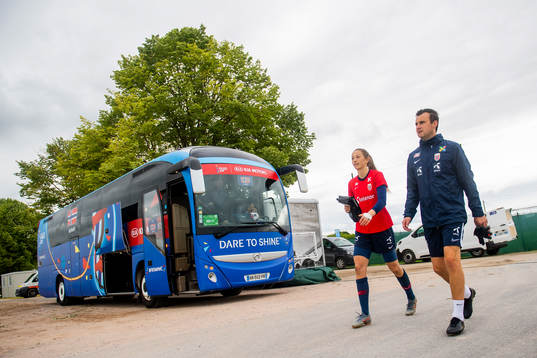 Goalkeeper Cecilie Hauståker Fiskerstrand of Norway and