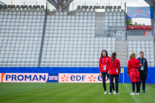 Ingrid Syrstad Engen of Norway walks