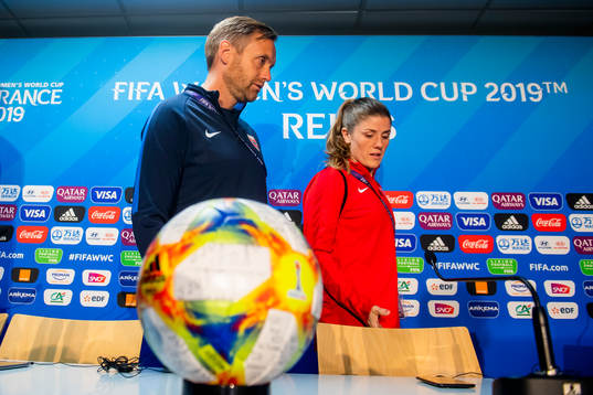 Martin Sjögren, head coach of Norway, and Maren Nævdal