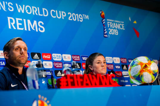 Martin Sjögren, head coach of Norway, and Maren Nævdal