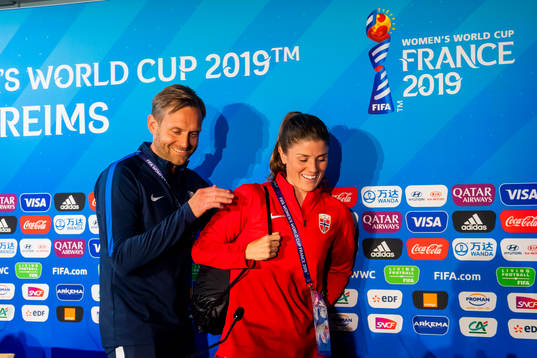 Martin Sjögren, head coach of Norway, and Maren Nævdal