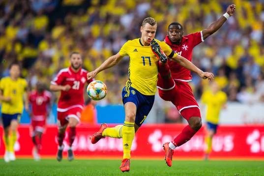 Viktor Claesson of Sweden and Jonathan Caruana of Malta