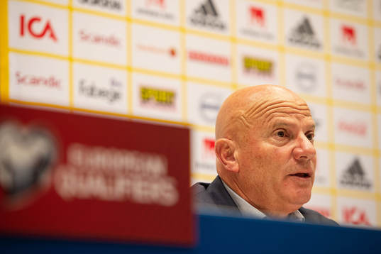 head coach Ray Farrugia of Malta attends a press conference