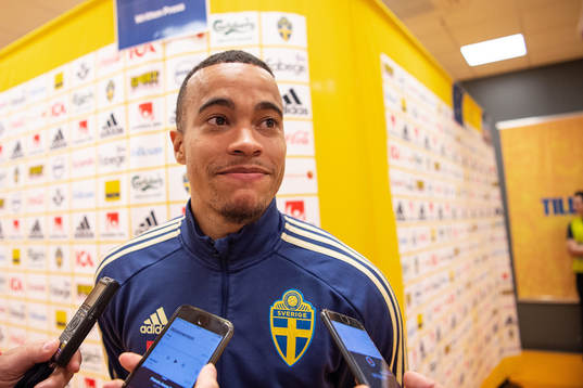 Robin Quaison of Sweden of Sweden