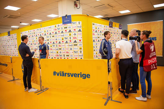 Ludwig Augustinsson and Albin Ekdal of Sweden of Sweden