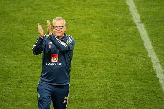 head coach Janne Andersson of Sweden