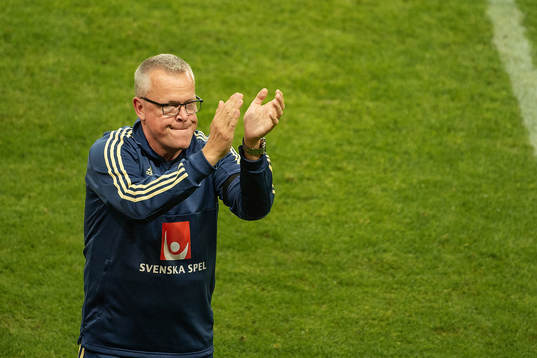 head coach Janne Andersson of Sweden