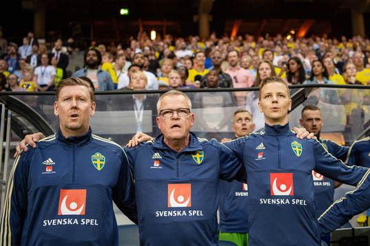 assistant coach Peter Wettergren, head coach Janne