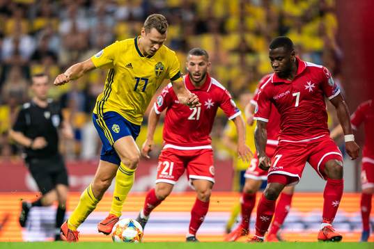 Viktor Claesson of Sweden and Jonathan Caruana of Malta