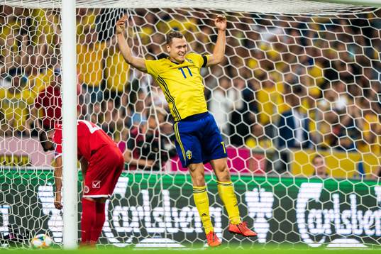 Viktor Claesson celebrates