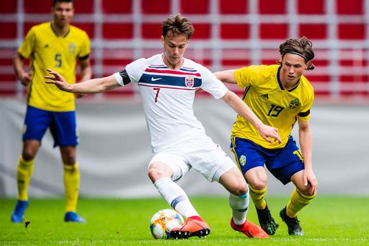 Felix Horn Myhre of Norway and Max Svensson of Sweden