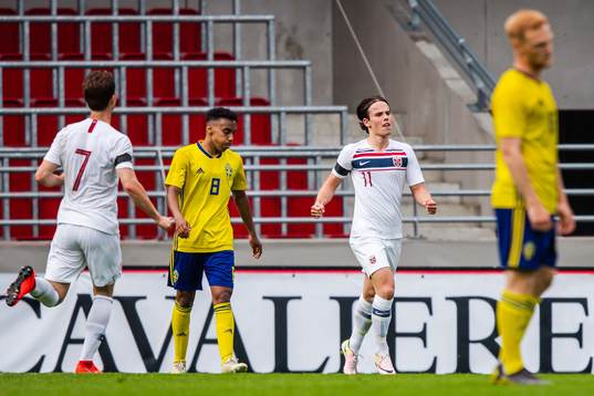 Lars Olden Larsen of Norway celebrates