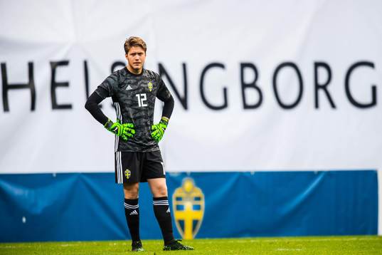 Goalkeeper Kalle Joelsson of Sweden