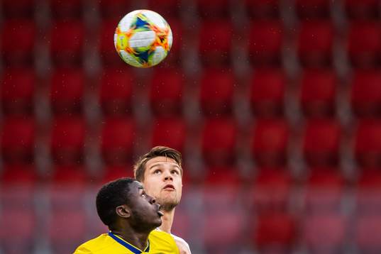 Benjamin Mbunga Kimpioka of Sweden and Tord Johnsen Salte