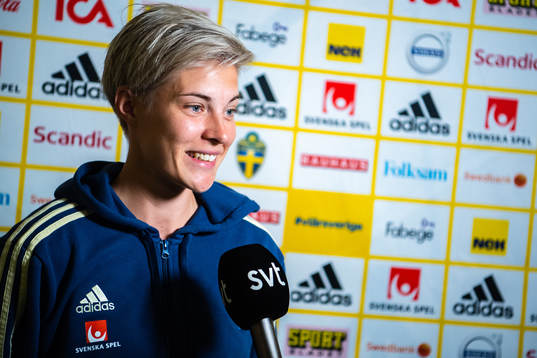 Lina Hurtig of Swedish national women football team