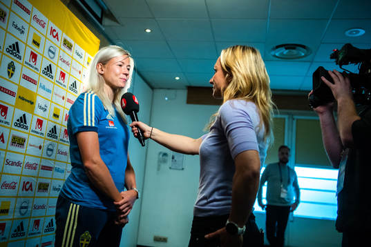 Hanna Glas of Swedish national women football team
