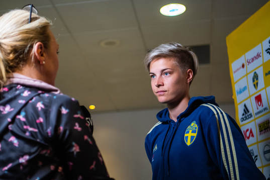 Lina Hurtig of Swedish national women football team