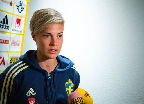 Lina Hurtig of Swedish national women football team