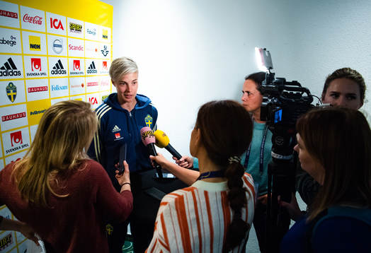 Lina Hurtig of Swedish national women football team