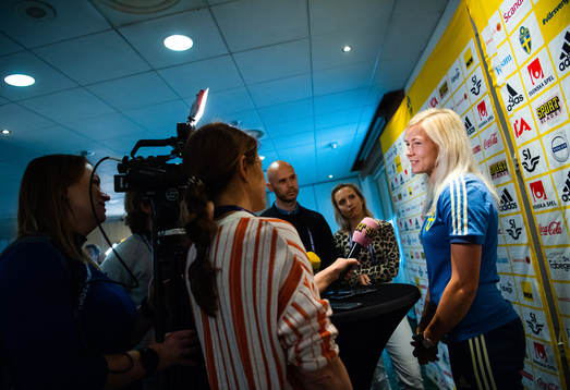 Hanna Glas of Swedish national women football team
