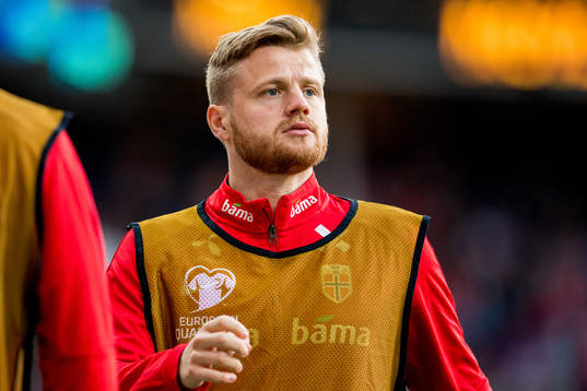 Fredrik Midtsjø of Norway warms up