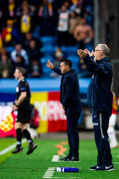 Lars Lagerbäck, head coach of Norway