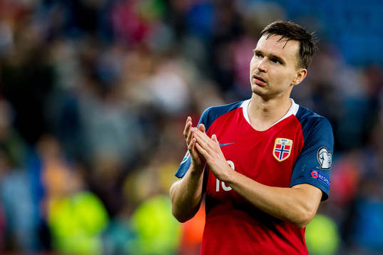 Ole Kristian Selnæs of Norway looks dejected
