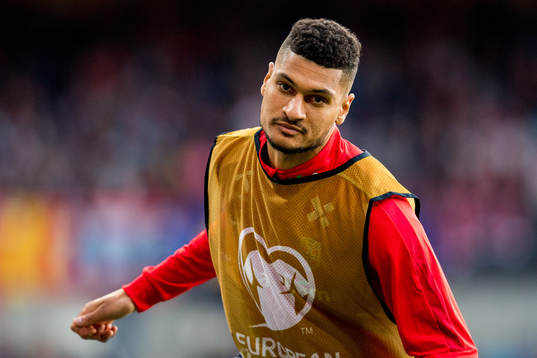 Bjørn Maars Johnsen of Norway warms up